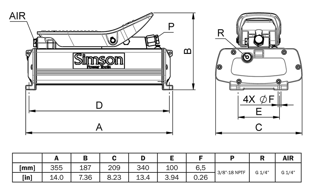 Hydraulischer keil  Simson Power Tools